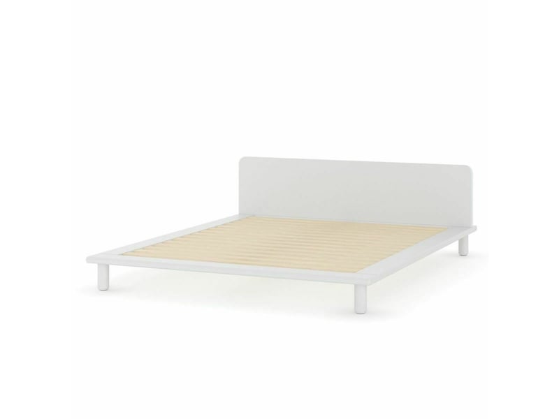  Pack lit 2 places avec tête de lit et matelas 160x200 cm paolo  blanc Paolo - Conforama B