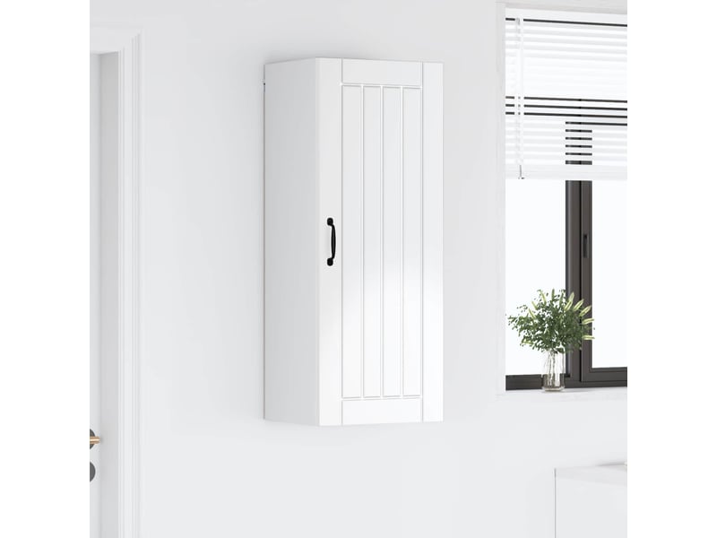  Meuble mural de cuisine, armoire de cuisine blanc brillant 40x31x100cm shl3069  - Conforama D