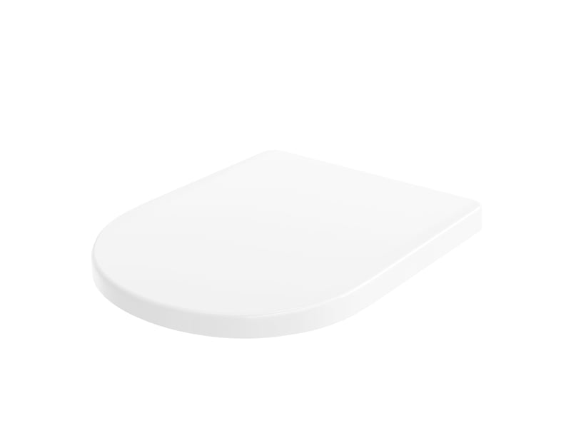  Abattant wc universel forme d blanc, polypropylène double solide anti-décoloration, charnières sécurisées, nettoyage facile, install PTH_33B6TYYM - Conforama E