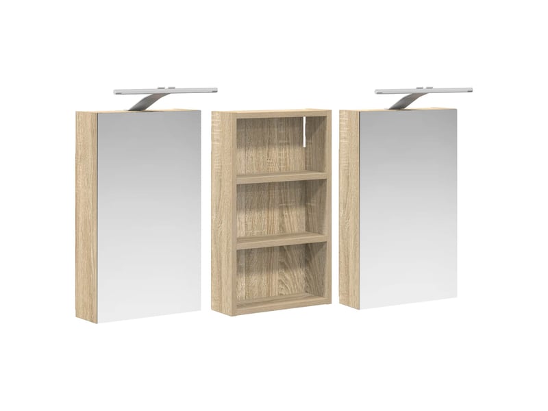 Ensemble de meubles de salle de bain 3 pcs 90x10.5x50 cm shl5807 - Conforama E