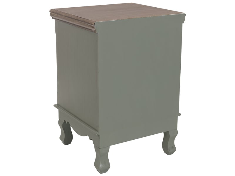  Table de chevet en bois vert 37x33,5x53 cm h  - Conforama E