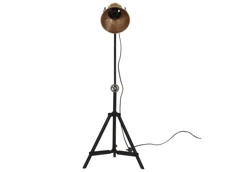  Lampadaire salon, lampe sur pied 25 w laiton antique 35x35x6595 cm e27  - Conforama C