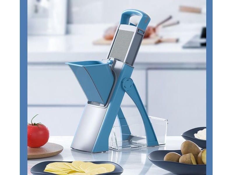 Mandoline de cuisine multifonction tous coupe légumes lame en acier inoxydable - Conforama B