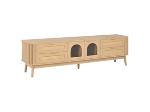 Meuble tv coloris naturel 180 cm   
