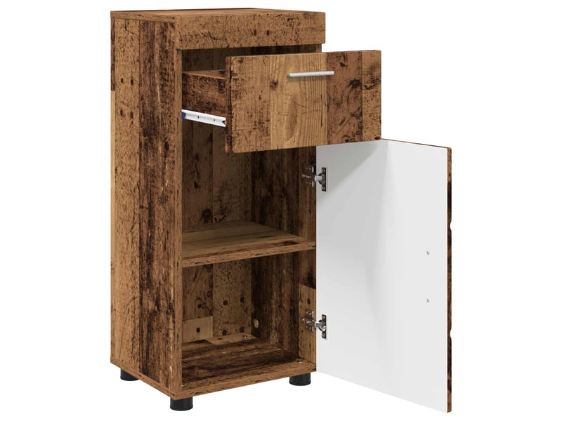  Ensemble d'armoire de salle de bain tulum bois ancien cf62973  - Conforama E