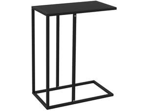 Table basse rectangulaire coloris noir <strong>WISHDOR</strong> <strong></strong> - 26 cmx46 cm