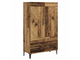 Buffet - haut armoire bois ancien 70 x 31 x 115 cm bois d'ingénierie