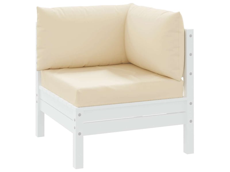  Lot de 3 coussins de palette, coussins de canapé beige tissu oxford cf59657  - Conforama C