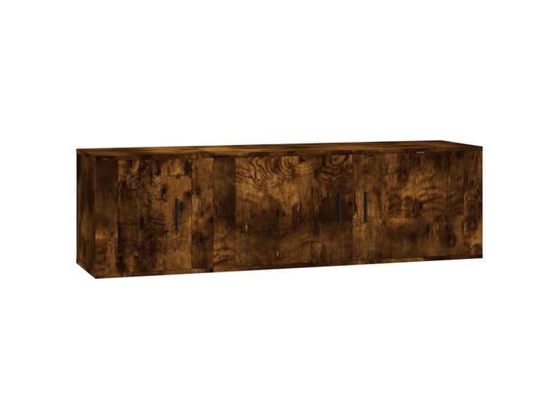  Ensemble de meubles tv 2 pcs chêne fumé bois d'ingénierie shl52164  - Conforama A
