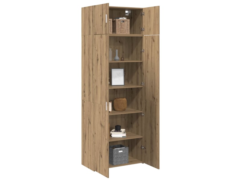 Buffet - armoire de rangement 2 pc chêne artisanal 80 x 42,5 x 225 cm - Conforama C