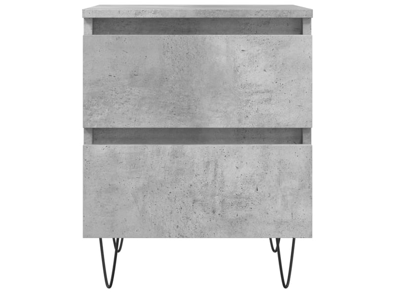  Table de chevet - cabinet de chevet - table de nuit gris béton 40x35x50 cm bois d’ingénierie  - Conforama D