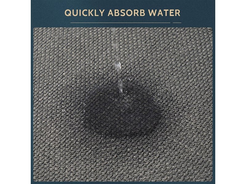 Tapis de cuisine tressé, absorbant l'eau et l'huile, antidérapant, anti-chute, anti-salissures, lavable en machine, 45 x 120 cm, gris foncé - Conforama C