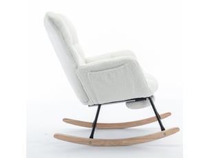 Pouf / repose pied DESMIU  blanc