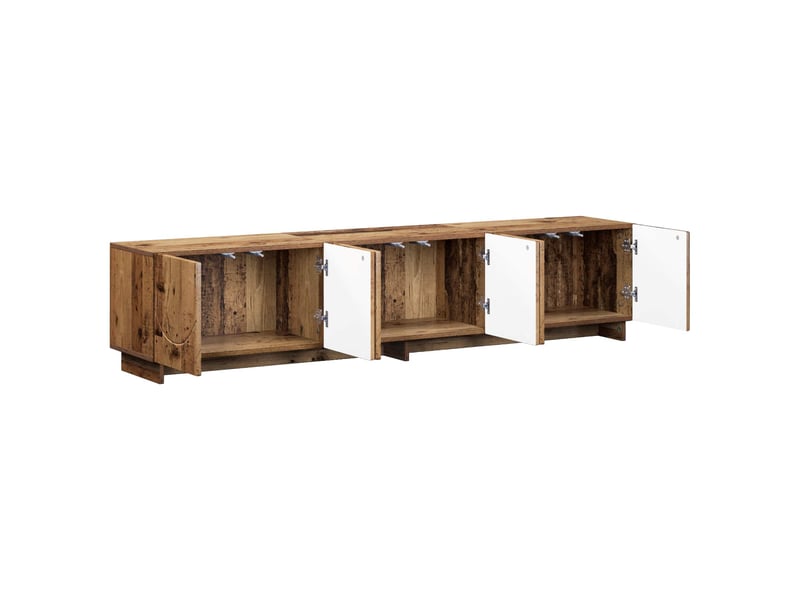  Meuble tv, banc tv 179,5x34,5x40 cm bois ancien bois d'ingénierie  - Conforama C