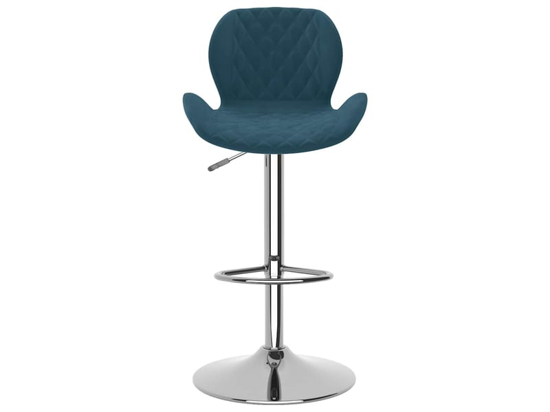 Lot de 2 tabouret de bar, chaise de bar bleu velours shl56055  - Conforama D