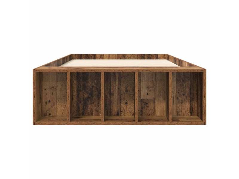  Lit simple- lit adulte -  cadre de lit avec rangement bois ancien 80 x 200 cm  - Conforama C