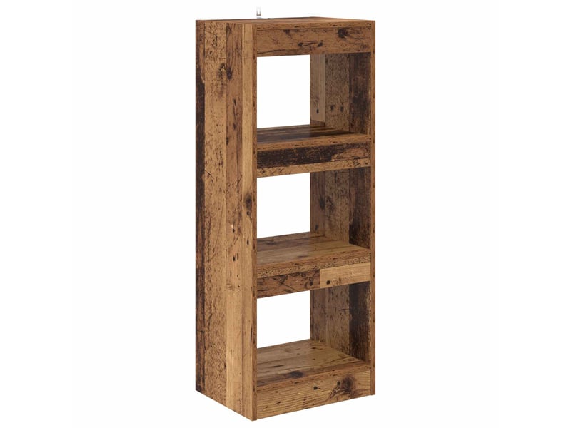  Bibliothèque 3 niveaux, armoire à livres 40 x 30 x 103 cm bois d'ingénierie  - Conforama A