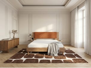Lit 2 places 140x190 cm BOBOCHIC  LIOR coloris orange