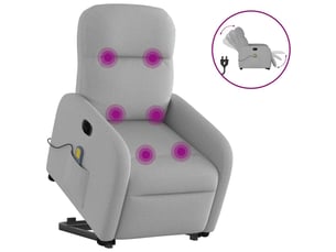 Fauteuil relax électrique  <strong></strong> Tissu gris