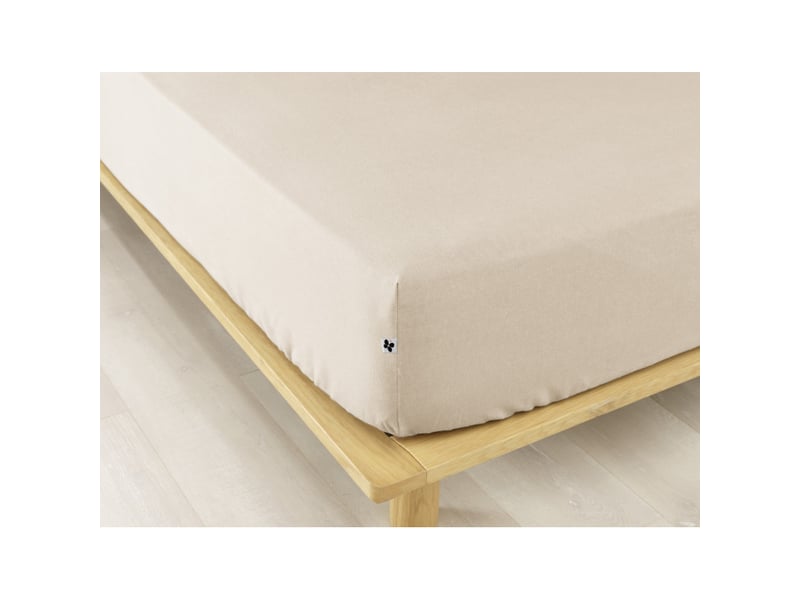 Drap housse candice toutes dimensions flanelle de coton l'effet papillon  - Conforama A