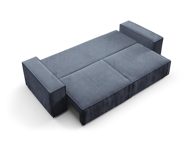  Canapé convertible mille mini clair bleu  - Conforama E