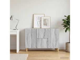 Buffet - bahut - meuble de rangement sonoma gris 89 x 34,5 x 60 cm bois d'ingénierie