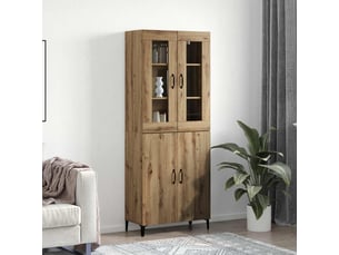 Buffet - haut armoire 2 pc chêne artisanal 69,5 x 34 x 180 cm