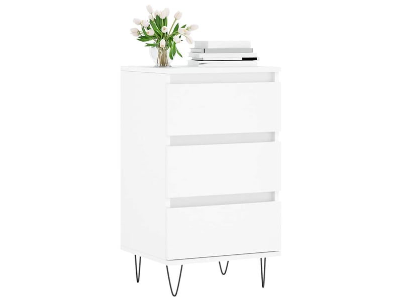 Buffet - bahut - meuble de rangement blanc 40x35x70 cm bois d’ingénierie  - Conforama C