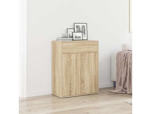 Buffet - bahut - meuble de rangement chêne sonoma 60x30x75 cm bois d'ingénierie