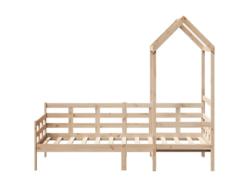  Lit simple- lit adulte -  lit de jour avec toit sans matelas 80x200 cm bois massif  - Conforama C