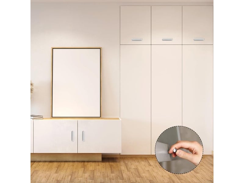  10 pièces. Poignées en forme de t en acier inoxydable pour tiroirs et armoires  - Conforama E