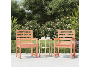 Lot de 2 chaise de jardin | chaise d'extérieur 60x48x91 cm bois massif de douglas
