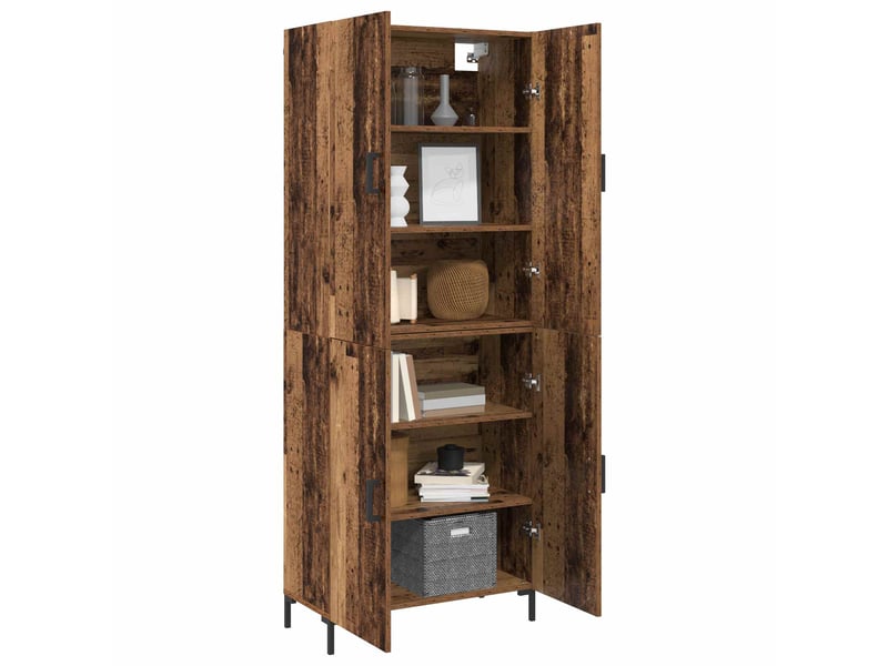  Buffet - haut armoire bois ancien 69,5 x 34 x 180 cm bois d'ingénierie  - Conforama C