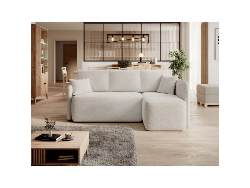  Canapé d'angle collection hedson coloris blanc  - Conforama E