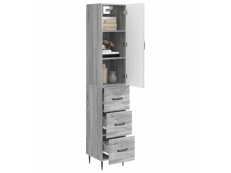 Ensemble de meubles 2 pcs, rangement de salon 33 x 34,5 x 90 cm bois d'ingénierie shl2143 - Conforama C
