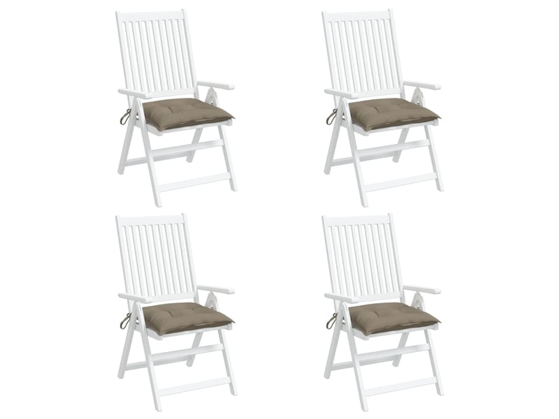  Lot de 4 coussins de palette, coussins de canapé taupe 50x50x7 cm tissu oxford cf59736  - Conforama D