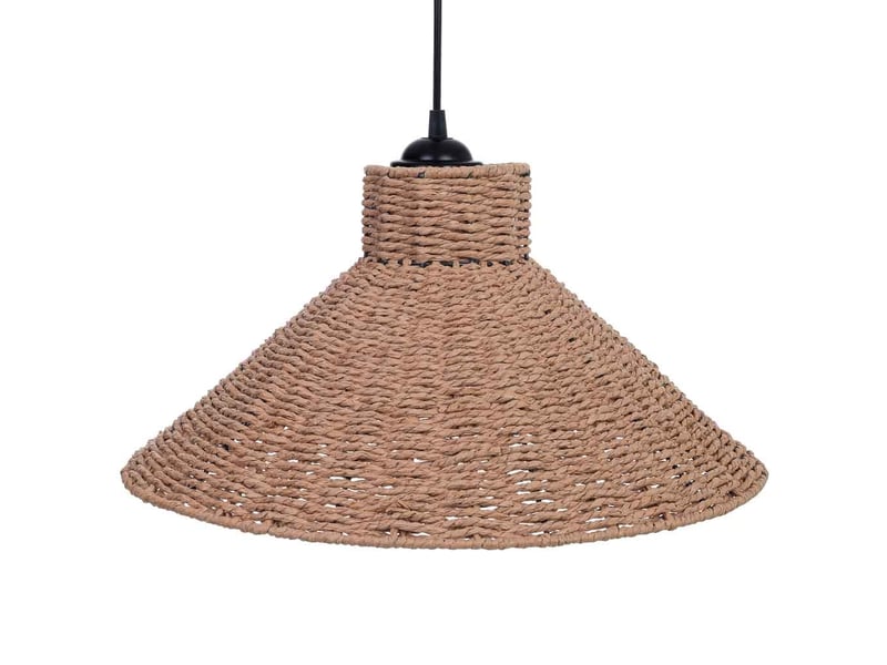  Lampe de plafond en papier marron d45x22h cm  - Conforama E