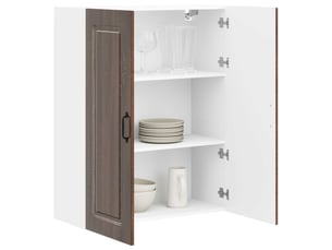Meuble mural de cuisine | armoire de cuisine chêne brun 80x31x100cm shl650