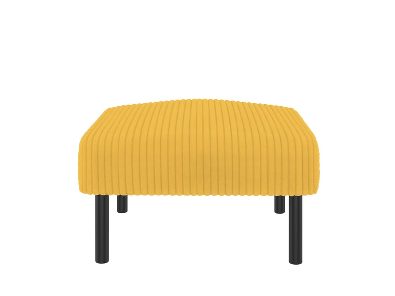  Tabouret en tissu velours côtelé de qualité supérieure avec structure en métal - housse en velours super doux pour un confort ultime - polyvalent HFSN-1116YE-3 - Conforama A