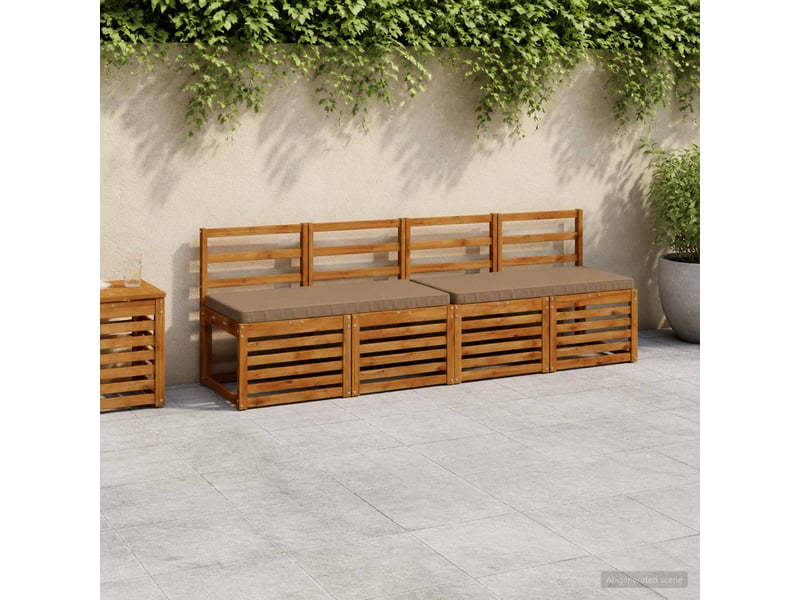 Coussin de banc, coussin d'assise, coussin pour chaisecanapé 1 pièce vught 100 % polyester taupe cf52282 - Conforama B