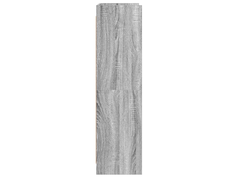 Bibliothèque, meuble de rangement salon sonoma gris 87,5 x 30 x 111 cm bois d'ingénierie  - Conforama E