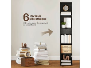 Etagère 30 cm coloris noir  