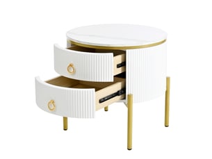 Table basse carré(e) coloris bicolore <strong>ATELIER CONFORTIEL</strong> <strong></strong> - 50 cmx50 cm