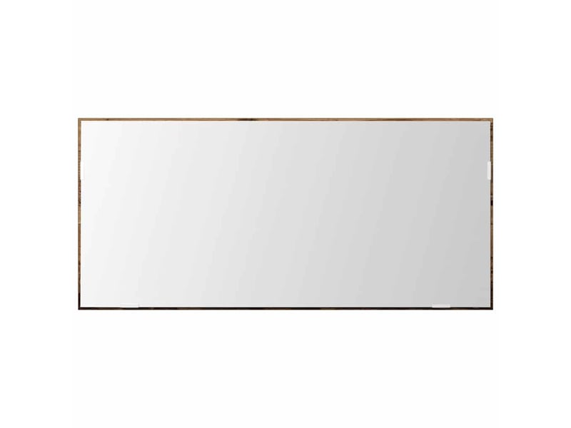  Miroir de salle de bain, miroir de toilette bois ancien 80 x 37 cm verre et bois ingénierie cf62652  - Conforama E