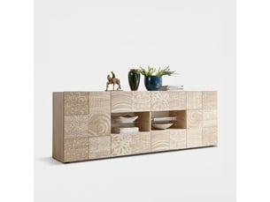 Buffet 2 porte(s) 4 tiroir(s) AHD AMAZING HOME DESIGN  coloris marron