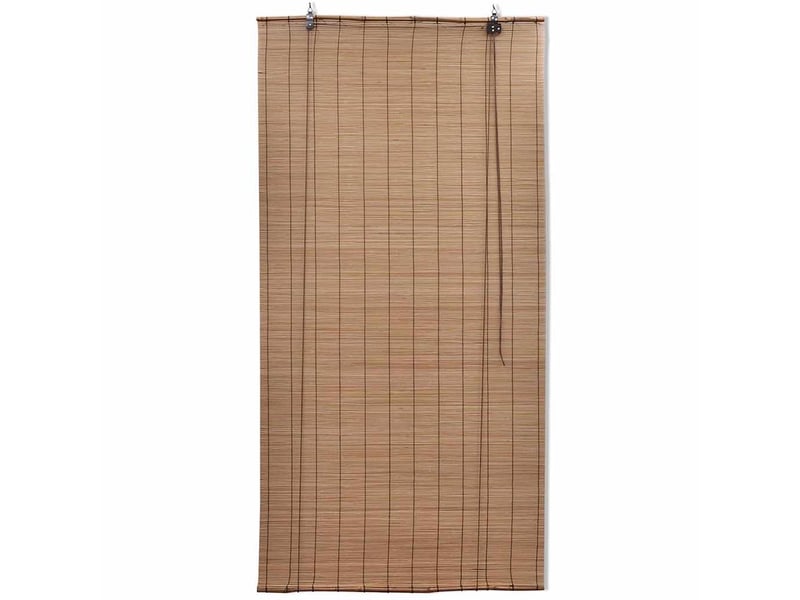  Lot de 2 stores enrouleur, stores roulants en bambou 150x220 cm marron cf48956  - Conforama A