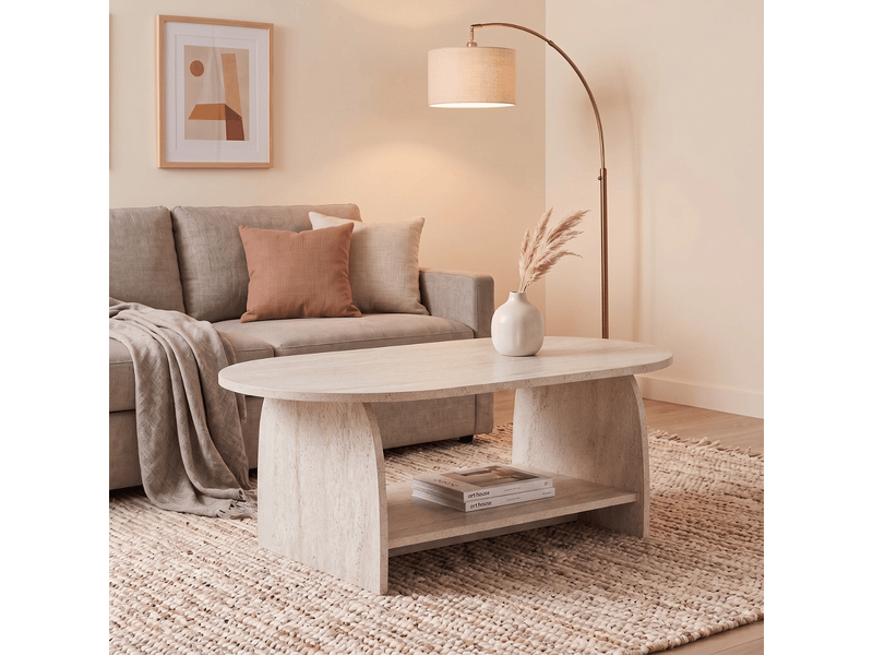  Table basse avec deux plateaux l110 cm - aster  - Conforama B