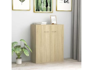 Buffet cuisine, meuble de rangement, commode chêne sonoma 60x30x75 cm bois d'ingénierie