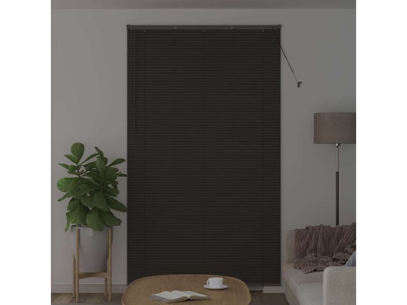  Store vénitien, store de fenêtre gris foncé 220 x 125 cm 25 mm aluminium cf47915  - Conforama C