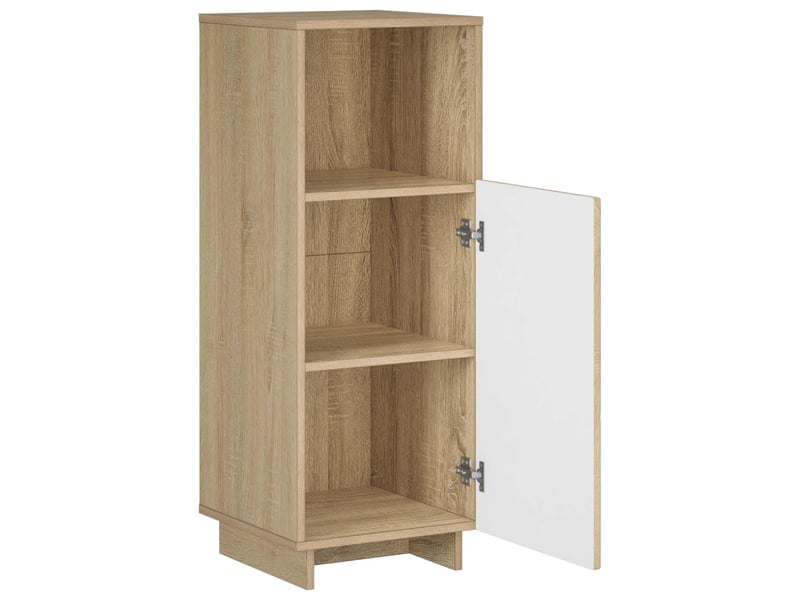  Armoire de salle de bain, meuble de rangement chêne sonoma 36.5x38x95 cm  - Conforama C